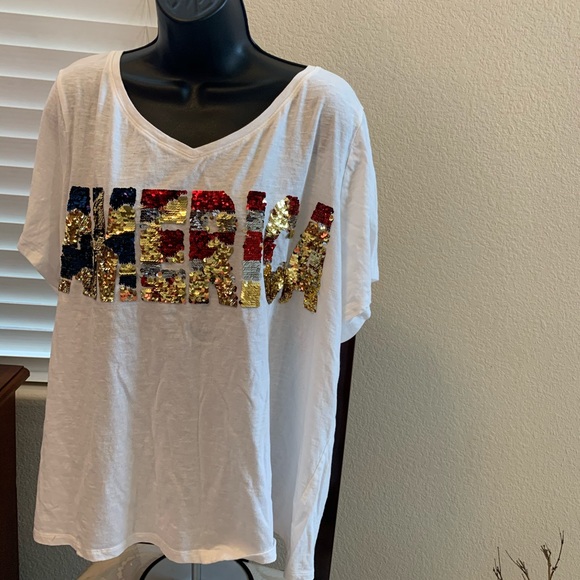 Plus size America T shirts - Picture 1 of 1